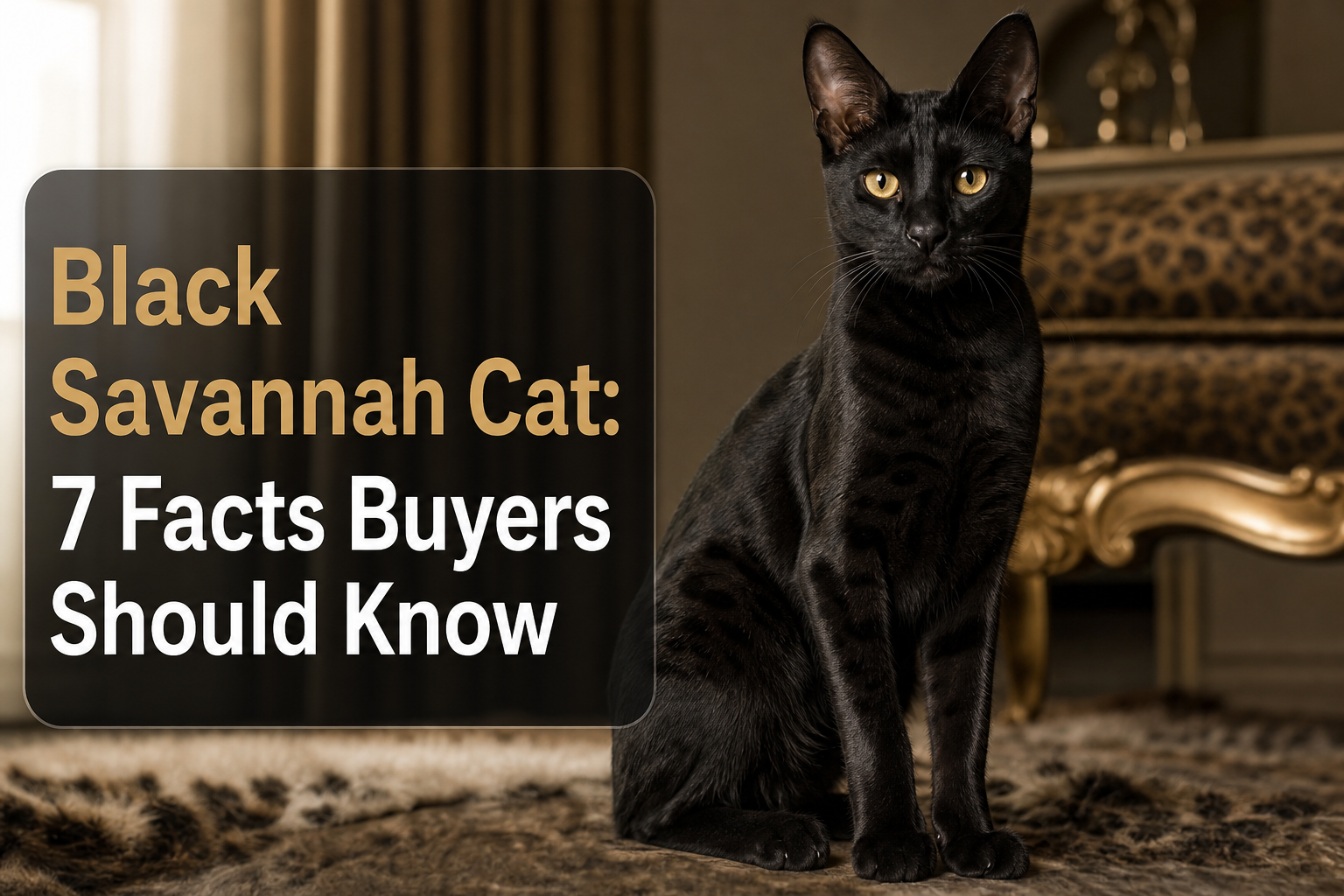 Black Savannah Cat: 7 Facts Buyers Should Know