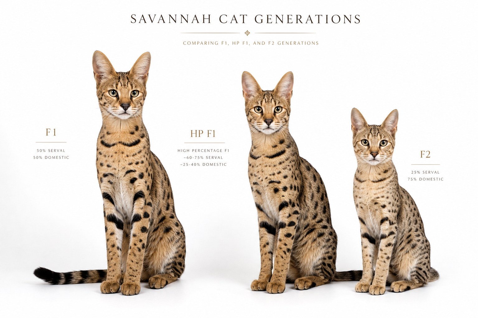 Savannah generations comparison infographic