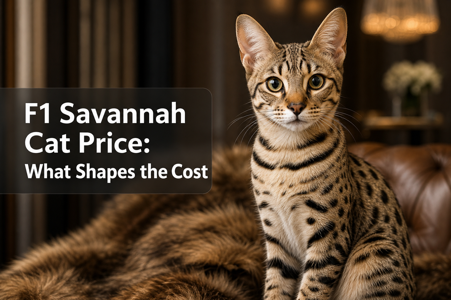 F1 Savannah Cat Price: What Shapes the Cost