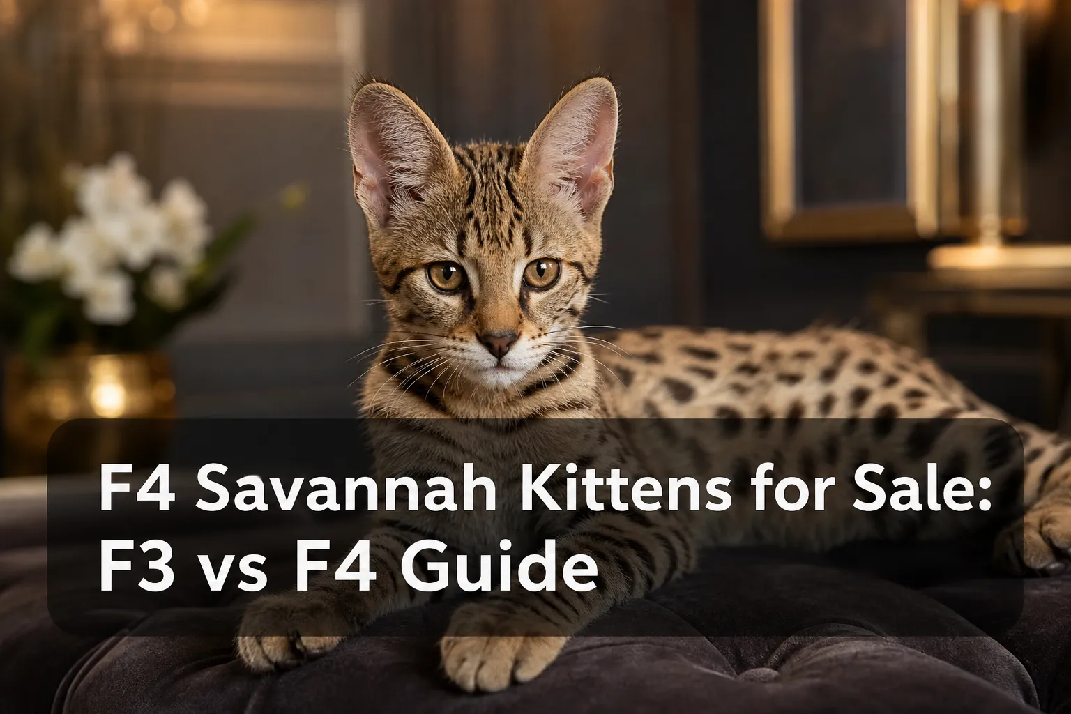 F4 Savannah Kittens for Sale: F3 vs F4 Guide