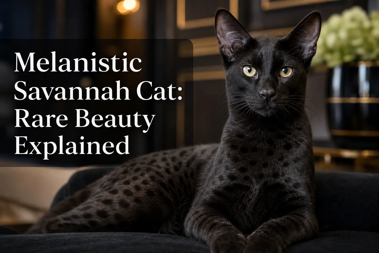 Melanistic Savannah Cat: Rare Beauty Explained