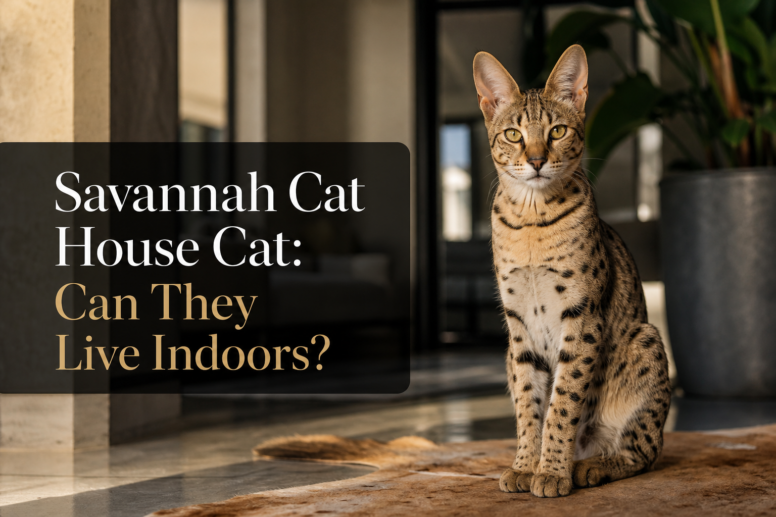 Savannah Cat House Cat: Can They Live Indoors?