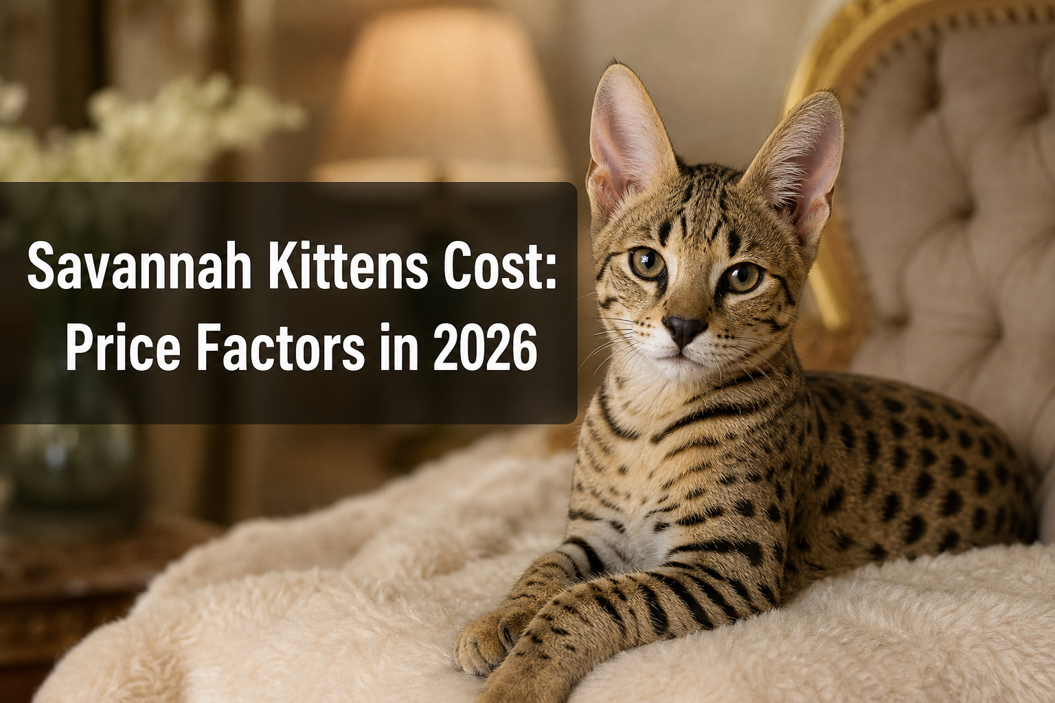 Savannah Kittens Cost: Price Factors in 2026