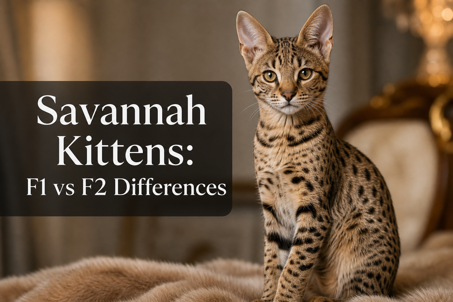 Savannah Kittens: F1 vs F2 Differences
